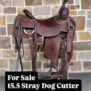 15.5" Stray Dog Cutter Western Saddle